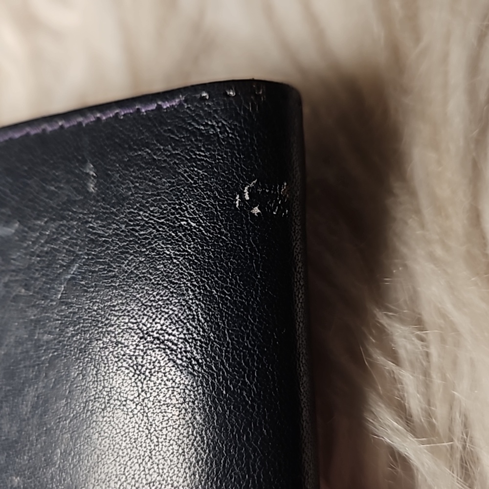 Handmade Italian Calf Leather Wallet | Black & Gold | Florence Italy - Picture 9 of 9